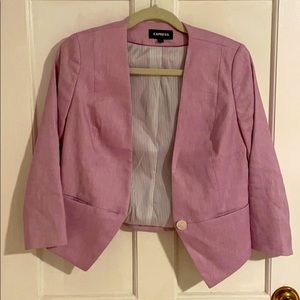 Lilac Linen Blazer